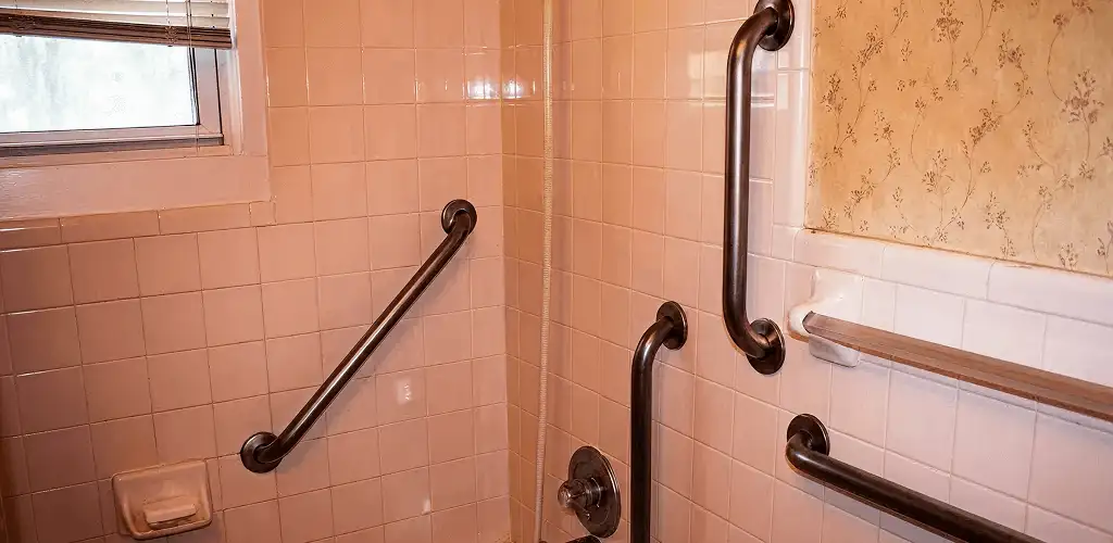 Shower grab bar installation for bathroom safety and accessibility in Tuscaloosa, AL