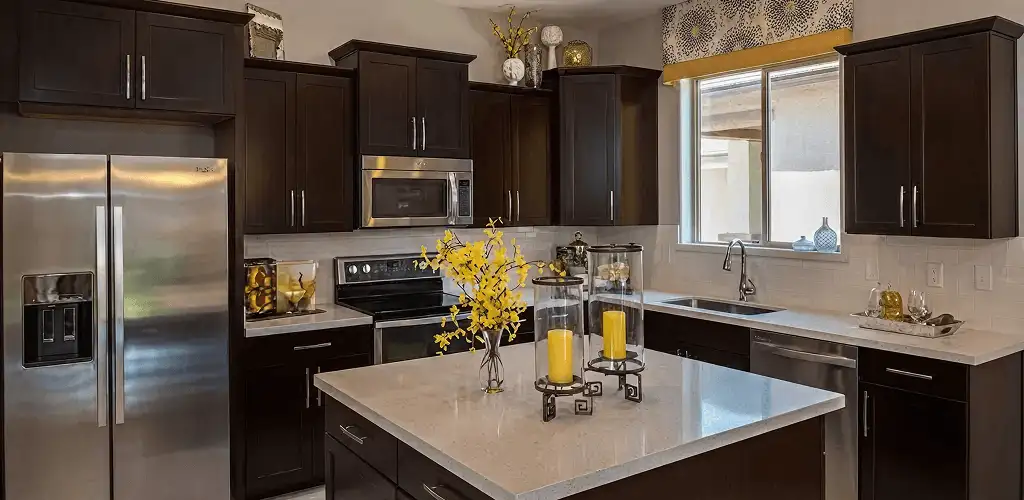 Cabinet painting results with freshly painted kitchen cabinets in Tuscaloosa, AL