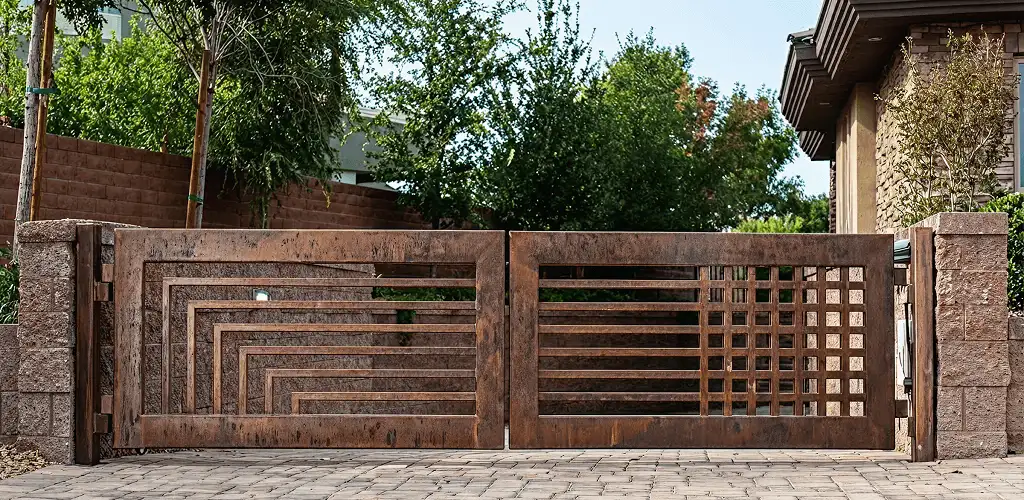 Custom driveway gate installation for a home entrance in Tuscaloosa, AL