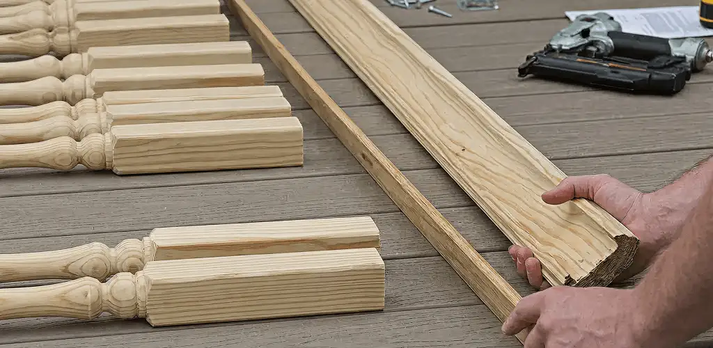 Handrail installation materials and wood components for stair rail work in Tuscaloosa, AL